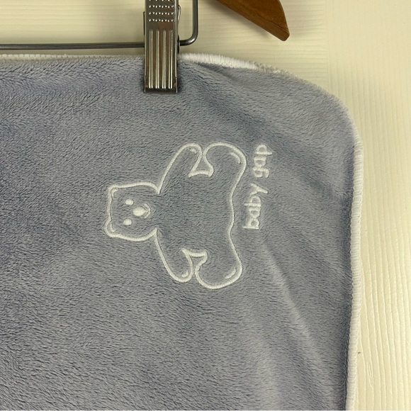 Baby Gap Teddy Bear Baby Blanket Lilac White Sherpa...